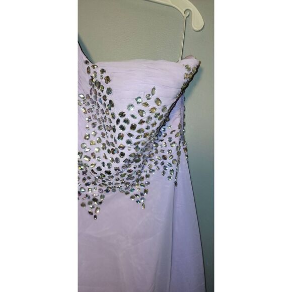 Grace Karin Lavender Chiffon Gown - Picture 3 of 13